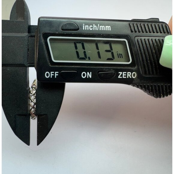 Vintage Estate Sterling Silver Twisted Design Thin Band Ring, Stackable, Sz 9.75 - Picture 8 of 10